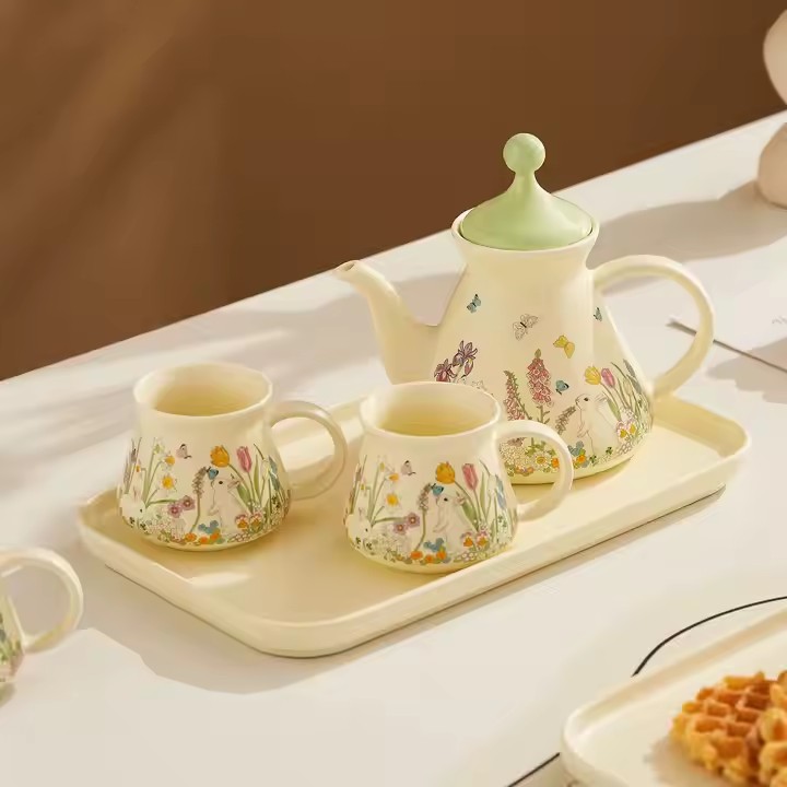 Custom cute ceramic coffee pot with stylish home design