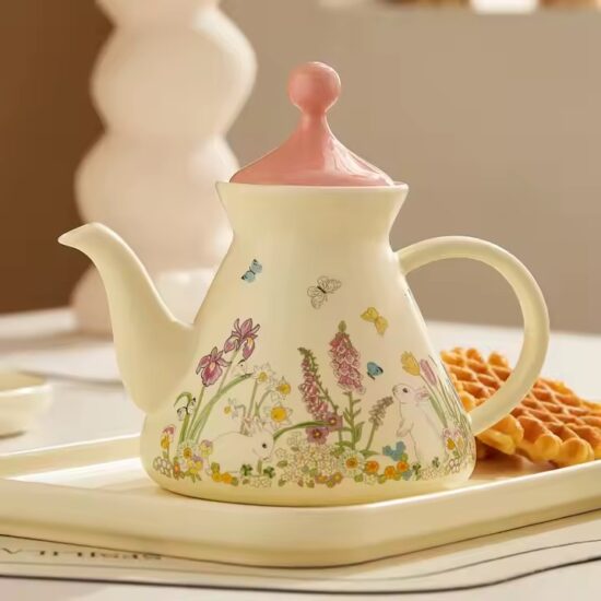 Custom cute ceramic coffee pot with stylish home design