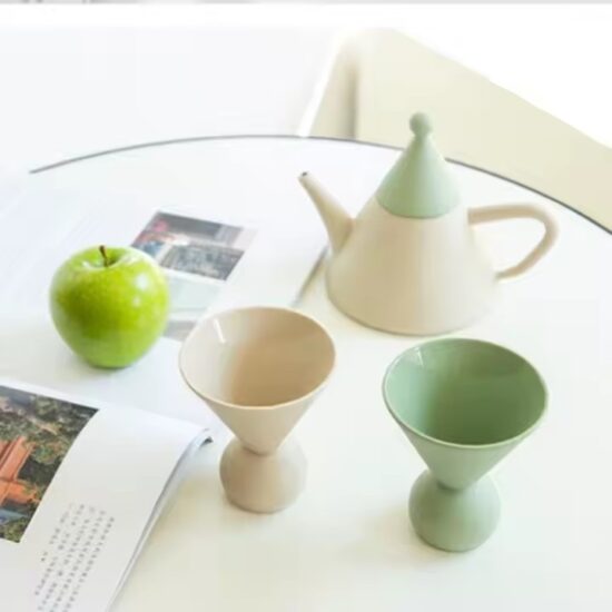 Custom cute ceramic coffee pot with stylish home design