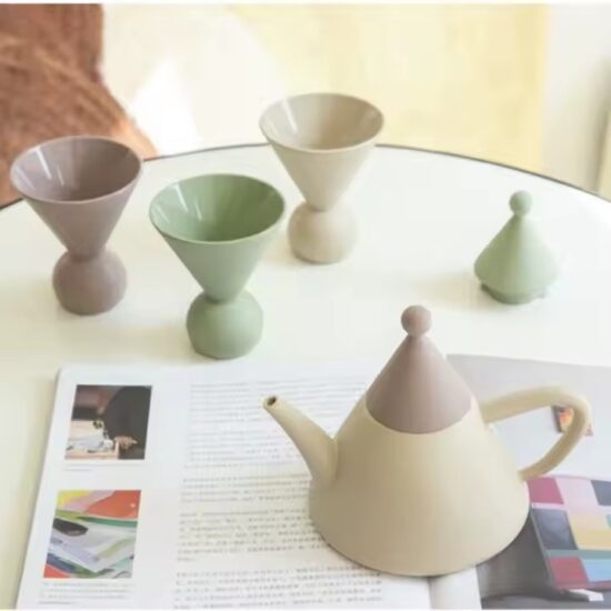 Custom cute ceramic coffee pot with stylish home design
