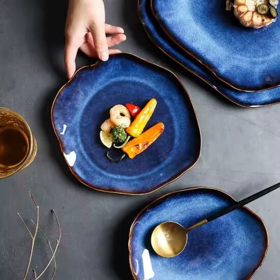 Best-Selling Creative European Style Irregular Ceramic Tableware Set for Home