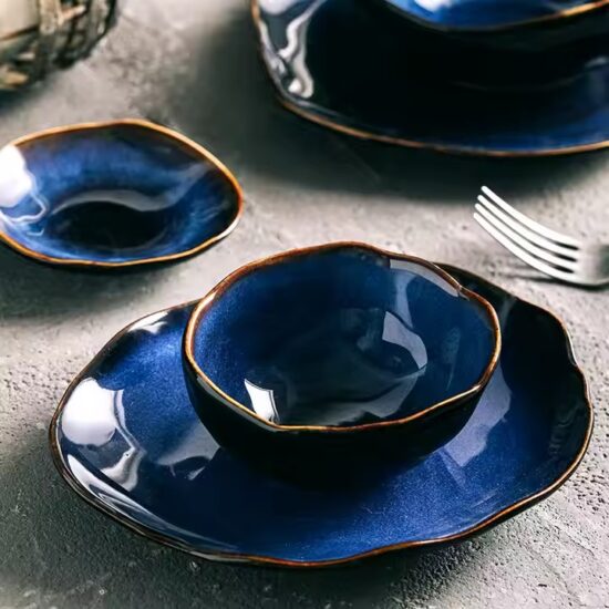 Best-Selling Creative European Style Irregular Ceramic Tableware Set for Home