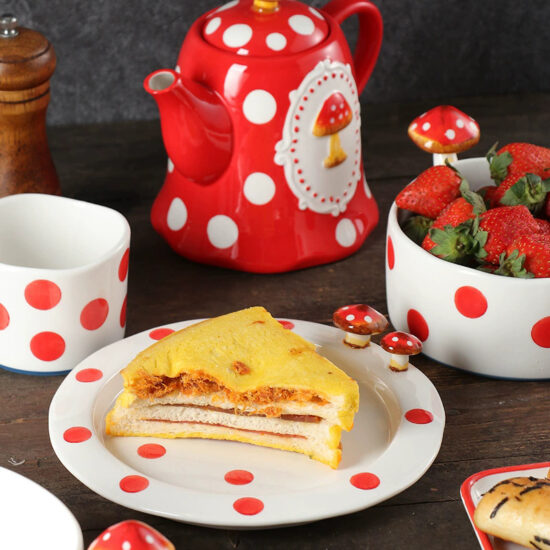 Cute cartoon ceramic plate with creative design for stylish home dining