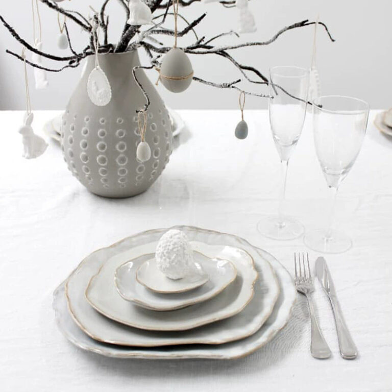 Irregular ceramic bowl and plate set for restaurant and home tableware