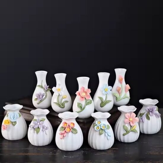 Handmade Luxury Mini Ceramic Vase for Decorative Use


