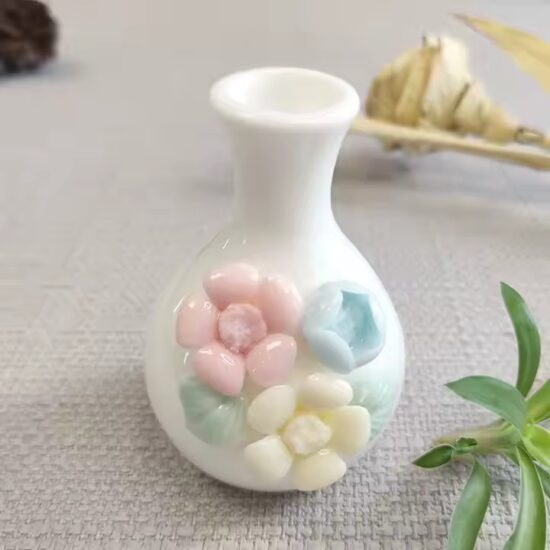 Handmade Luxury Mini Ceramic Vase for Decorative Use

