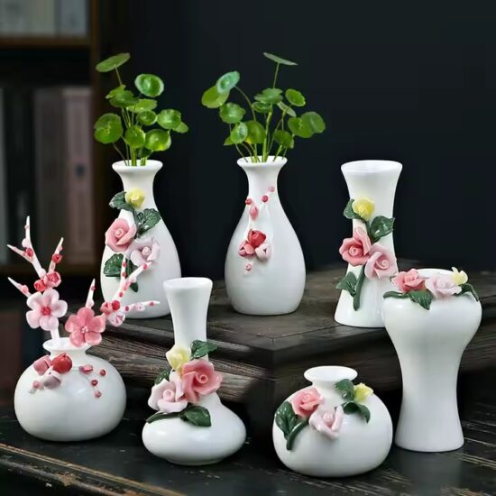 Handmade Luxury Mini Ceramic Vase for Decorative Use

