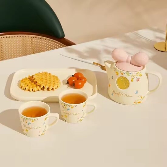 Modern ceramic teapot for home and restaurant tea service