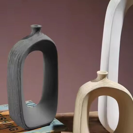 Nordic Minimalist Handmade Ceramic Vase for Modern Interiors