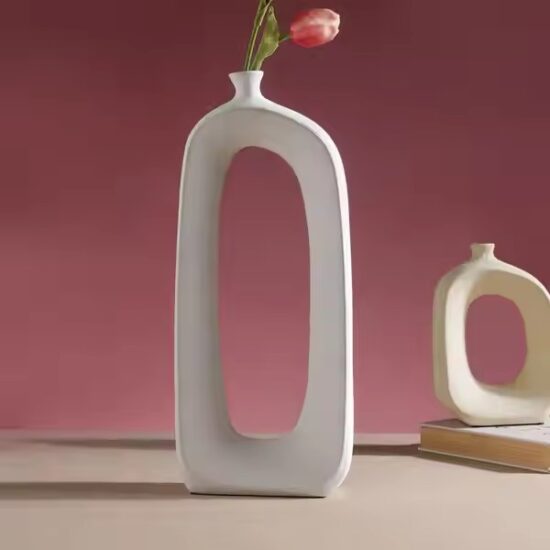 Nordic Minimalist Handmade Ceramic Vase for Modern Interiors