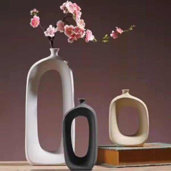 Nordic Minimalist Handmade Ceramic Vase for Modern Interiors