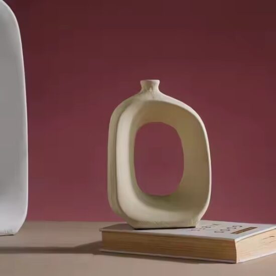 Nordic Minimalist Handmade Ceramic Vase for Modern Interiors