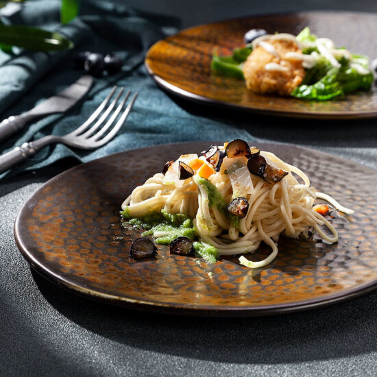 Creative ceramic western dinner plates for upscale dining