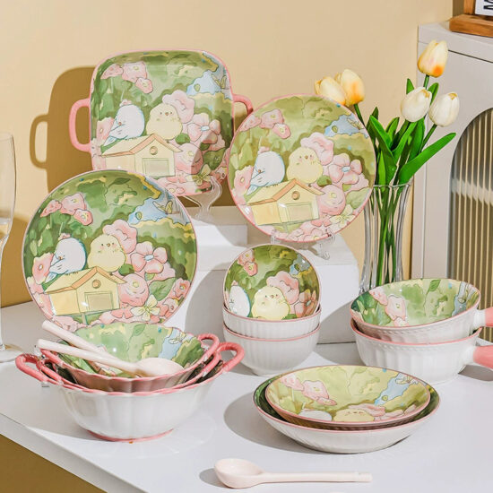 Trendy ceramic dinner plates for stylish home dining