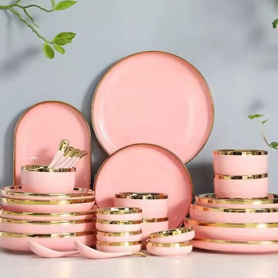 Custom wedding and party ceramic dinnerware set