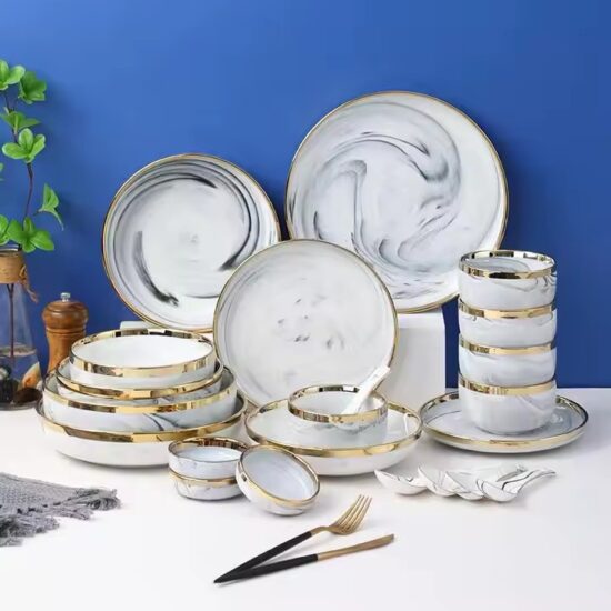 Custom wedding and party ceramic dinnerware set