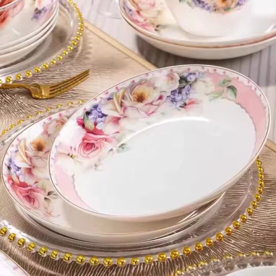 Luxury wedding ceramic dinnerware set for upscale table settings