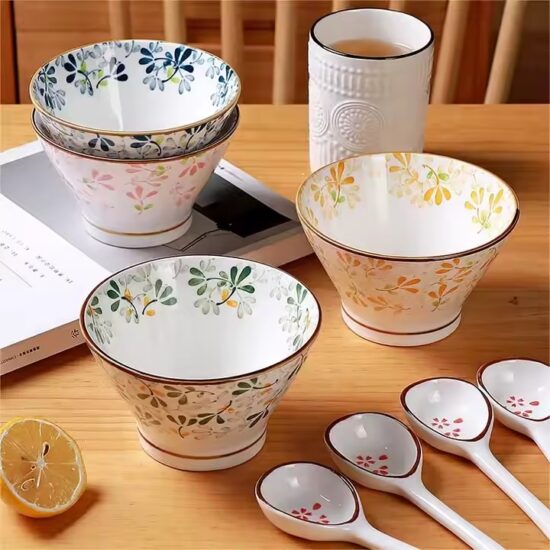 Luxury ceramic bowl with creative and unique design, suitable for high-end tableware suppliers