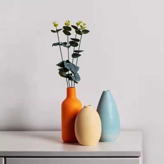 Minimalist Modern Ceramic Vase for Home Decoration