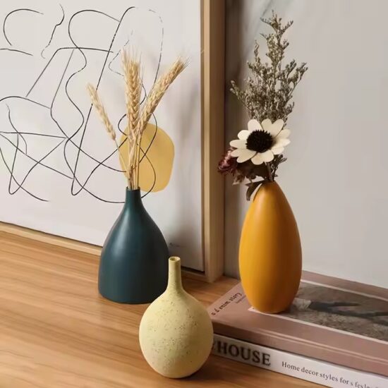Minimalist Modern Ceramic Vase for Home Decoration
