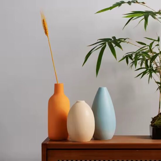 Minimalist Modern Ceramic Vase for Home Decoration