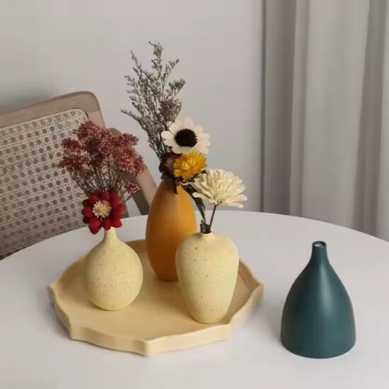 Minimalist Modern Ceramic Vase for Home Decoration