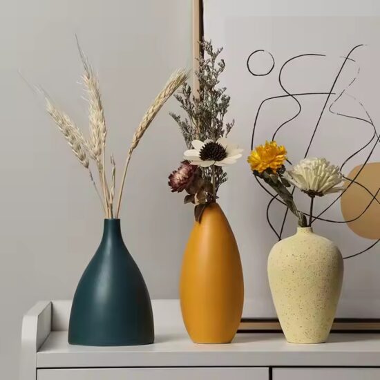 Minimalist Modern Ceramic Vase for Home Decoration