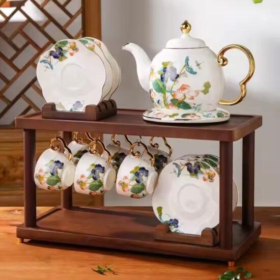 Chinese Style Ceramic Teapot Set for Wholesale with Elegant Design