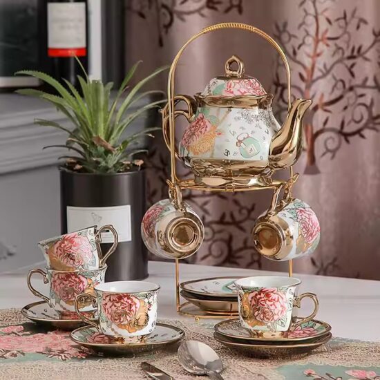 Chinese Style Ceramic Teapot Set for Wholesale with Elegant Design