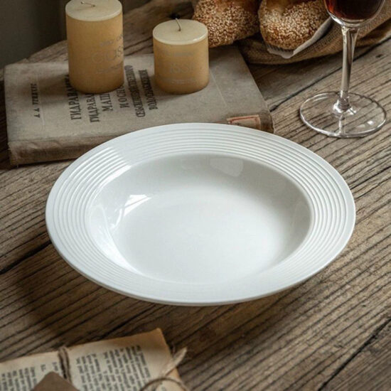 Creative luxury ceramic steak dinner plate