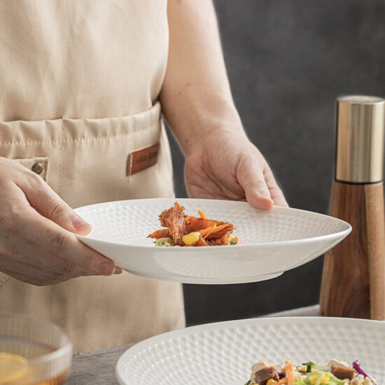 Creative luxury ceramic steak dinner plate