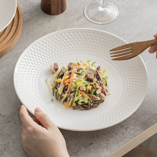 Creative luxury ceramic steak dinner plate