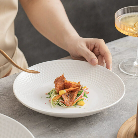 Creative luxury ceramic steak dinner plate