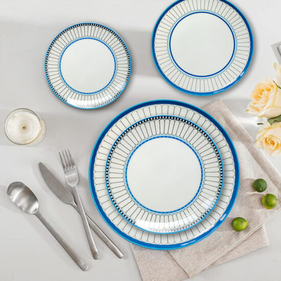 Luxury ceramic steak plate with elegant design for fine dining