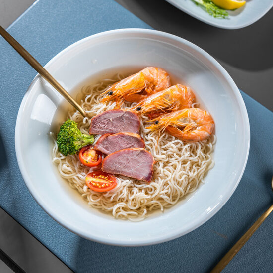 Elegant ceramic hot dish plate for hotel and restaurant use