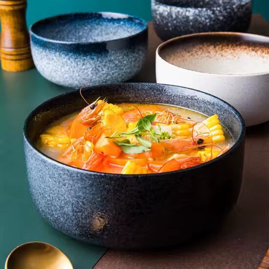 Creative ceramic bowl with unique design for stylish home use