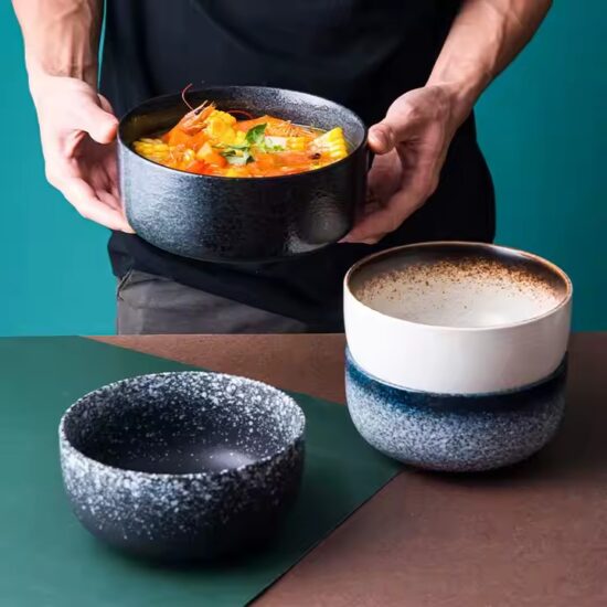 Creative ceramic bowl with unique design for stylish home use