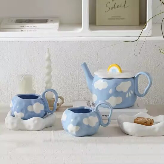 Creative Modern Ceramic Teapot for Household Use