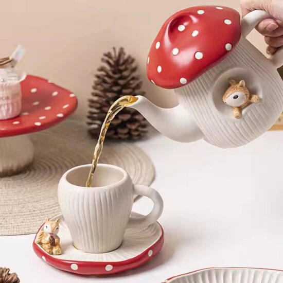 Creative Modern Ceramic Teapot for Household Use