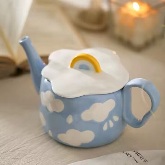 Creative Modern Ceramic Teapot for Household Use