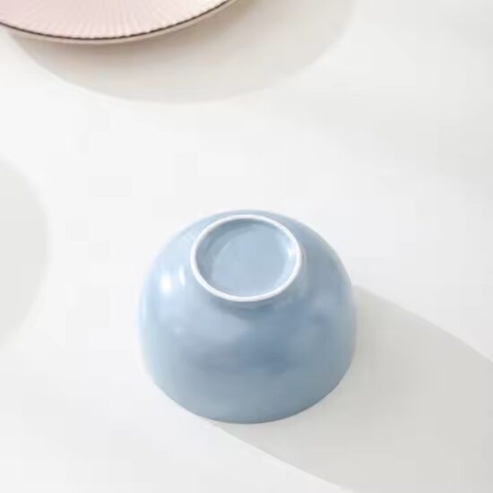 Custom Nordic modern ceramic bowl with luxury finish for upscale tableware collections