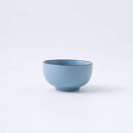 Custom Nordic modern ceramic bowl with luxury finish for upscale tableware collections