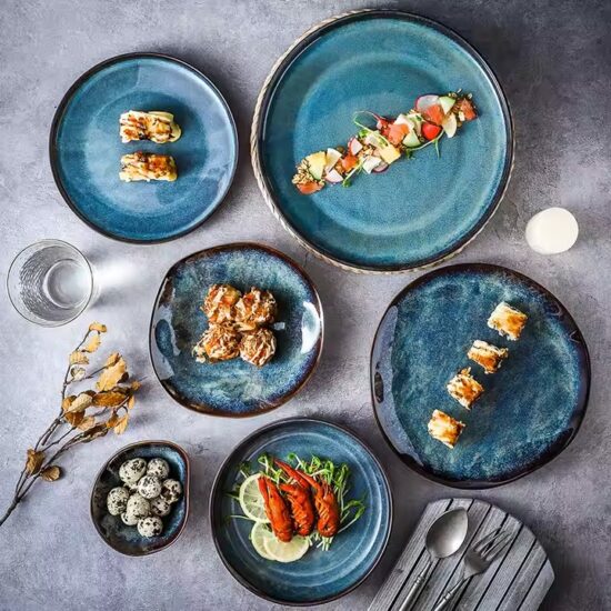 Japanese Kiln Ceramic Restaurant Tableware Set | High-Quality Design