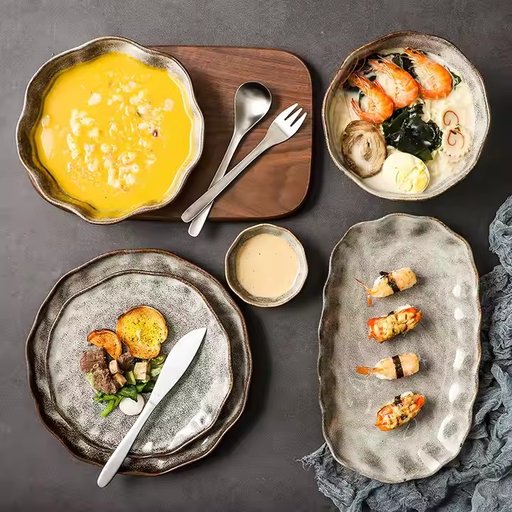 Japanese Kiln Ceramic Restaurant Tableware Set | High-Quality Design
