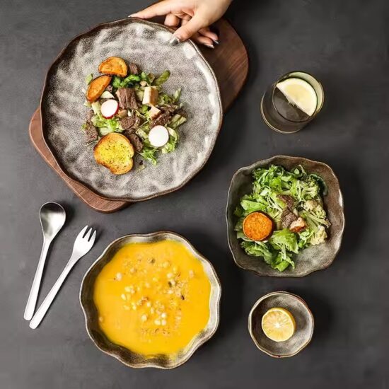 Japanese Kiln Ceramic Restaurant Tableware Set | High-Quality Design