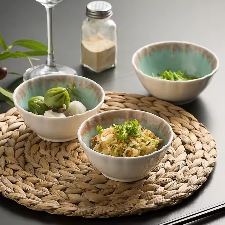 Vintage ceramic ramen bowl with classic Japanese-inspired design