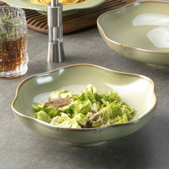 Luxury ceramic dinner plates for elegant home dining