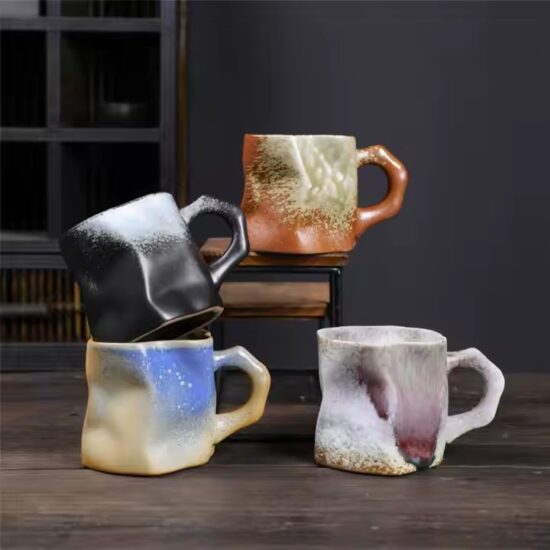 Vintage style high aesthetic ceramic mug with creative design