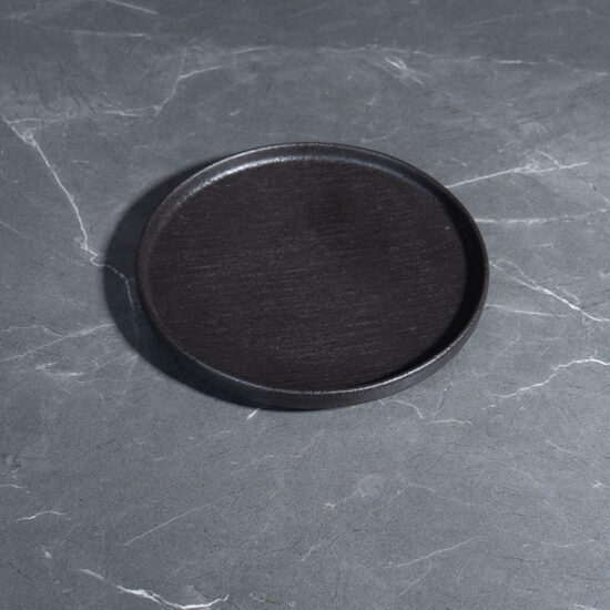 Japanese-style vintage round ceramic plate for home dining