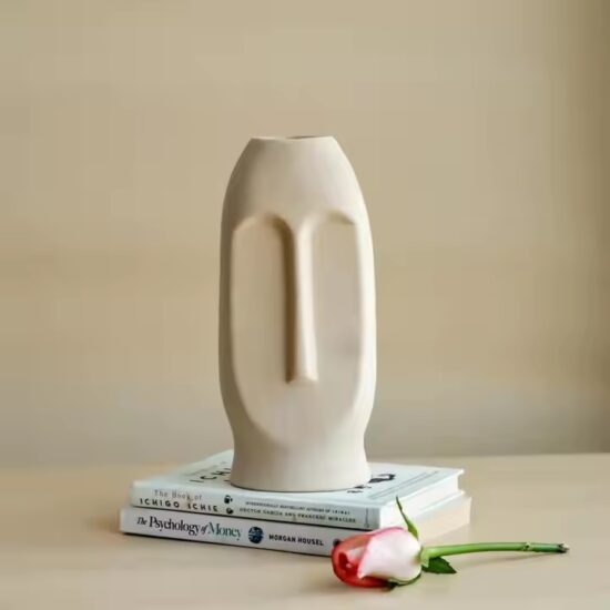 Modern Nordic Style Ceramic Vase in Minimalist Design

